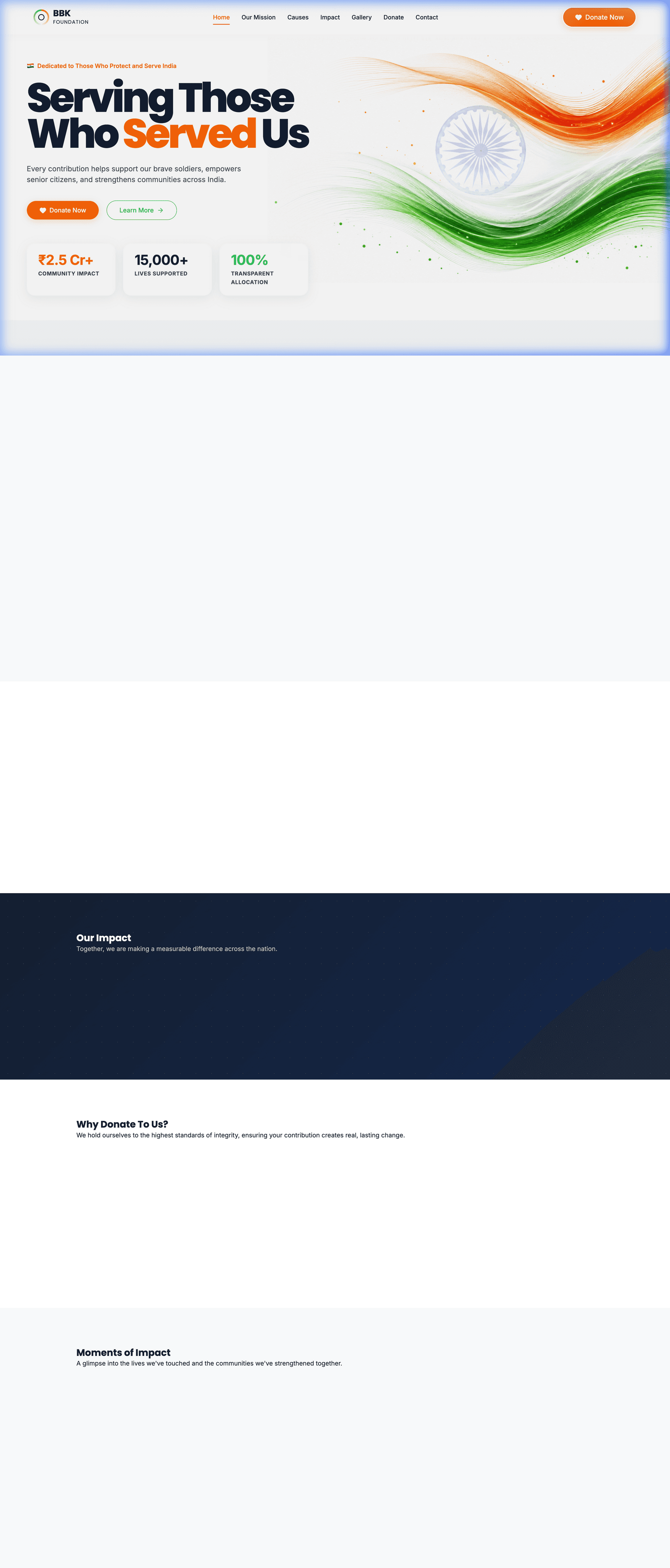 BBK Foundation NGO Screenshot